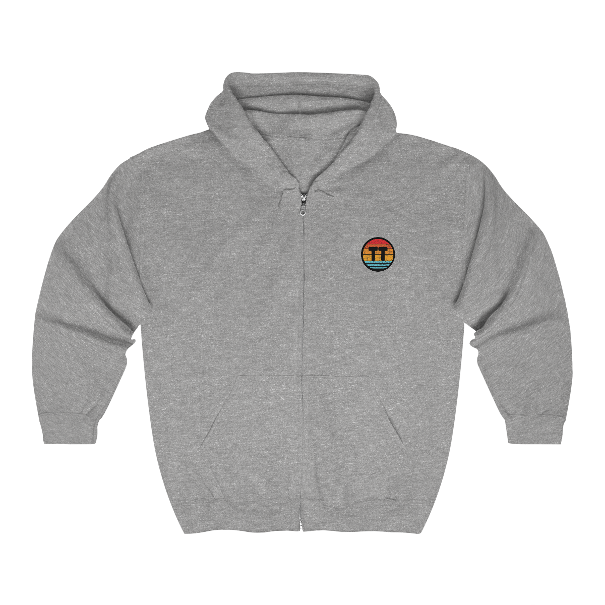 TransTape DISCREET Zip Hooded Logo Sweatshirt